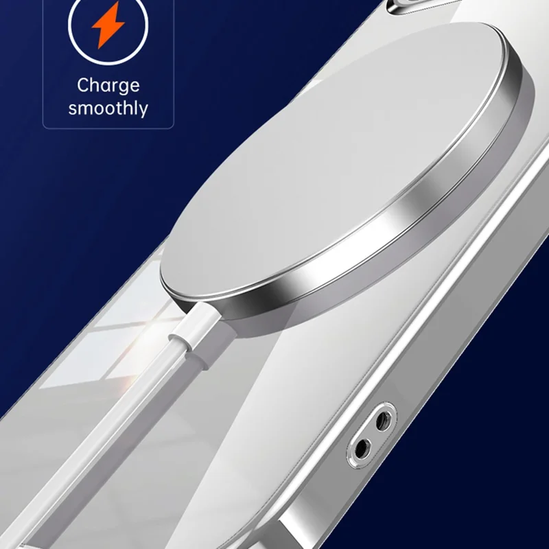 SULADA For iPhone 17 Case Ultra Thin Electroplated TPU Clear Phone Cover - Silver