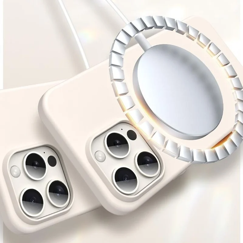 For iPhone 16 Pro Case Compatible with MagSafe Ultra Thin Liquid Silicone + PC Phone Cover - Glacier Blue