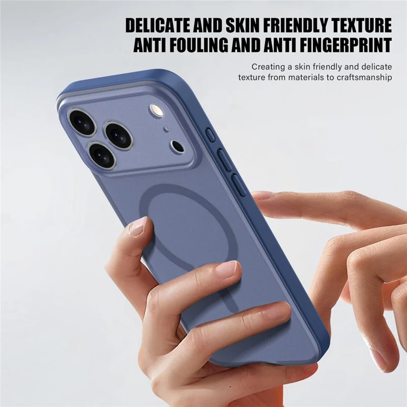 Für iPhone 17 Pro Max Hülle kompatibel mit MagSafe, mit Soft-Touch-Gefühl, gefrostete PC + TPU Handyhülle - Orange