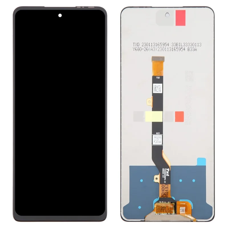 Per TECNO Spark 20 Pro 5G KJ8 Grado C Schermo LCD e Digitizer Assembly Parte di Ricambio (Senza Logo)