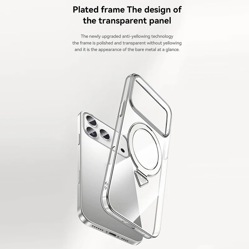 SULADA Nature Series for iPhone 17 Pro Max TPU Case Electroplating Matte Phone Cover - Titanium