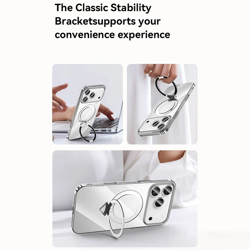 SULADA Nature Series for iPhone 17 Pro Max TPU Case Electroplating Matte Phone Cover - Titanium