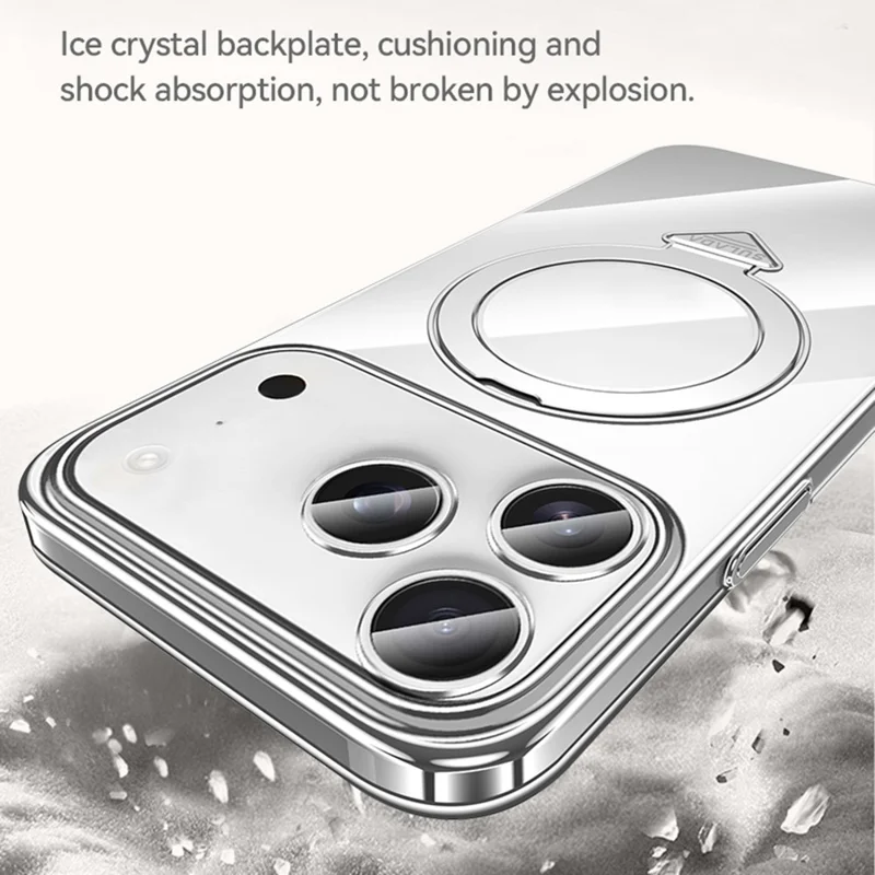 SULADA Nature Series for iPhone 17 Pro Max TPU Case Electroplating Matte Phone Cover - Titanium