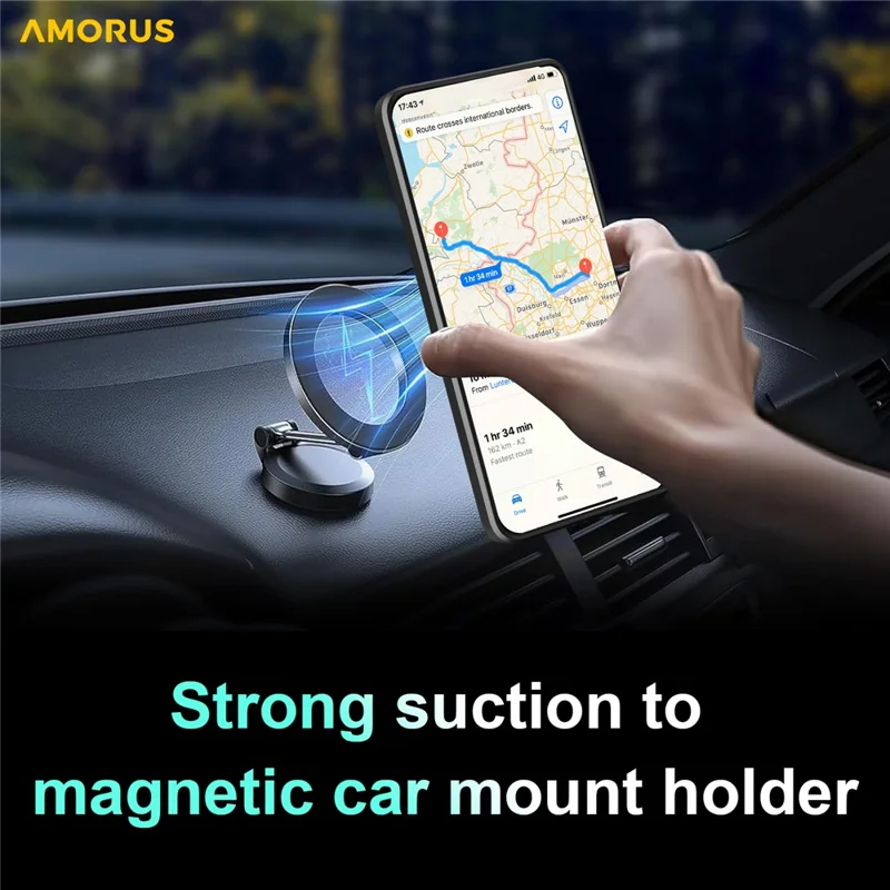 AMORUS For Google Pixel 9a Case Kickstand PC + TPU Phone Cover with Camera Lens Slider - Black