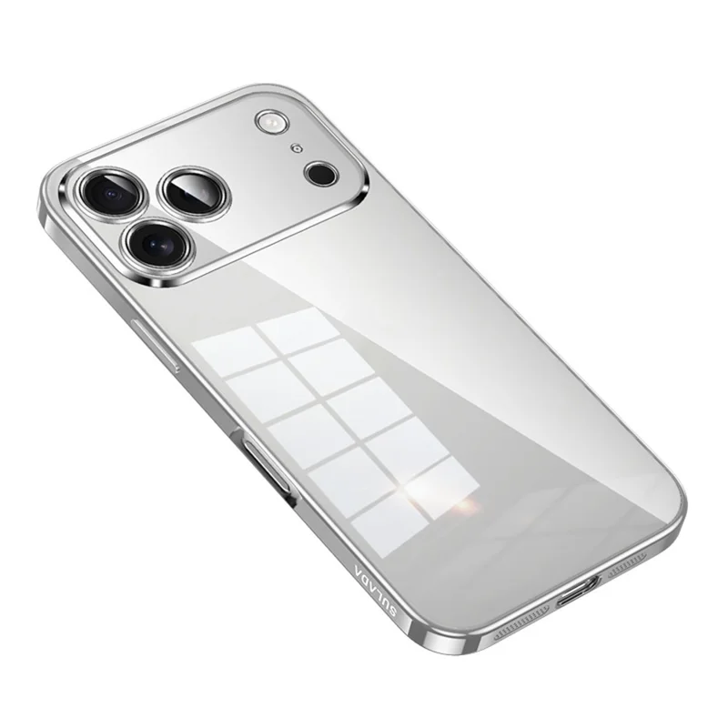 SULADA per iPhone 17 Pro Max Cover Ultra Sottile Elettroplaccato TPU Custodia Trasparente per Telefono - Argento