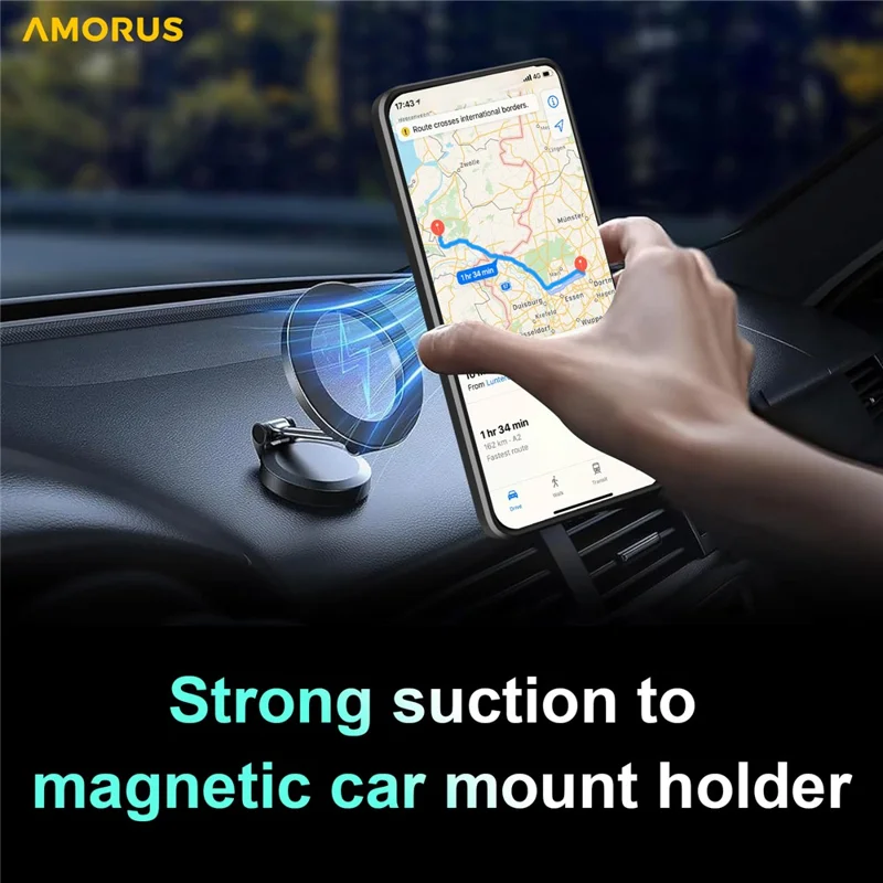 AMORUS For Nothing Phone (3a) Case Kickstand PC + TPU Phone Cover with Camera Lens Slider - Black