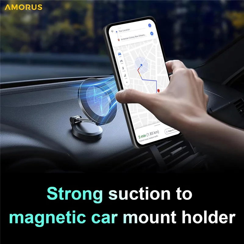 AMORUS For Honor 400 Lite 5G Case Kickstand PC + TPU Phone Cover with Camera Lens Slider - Black