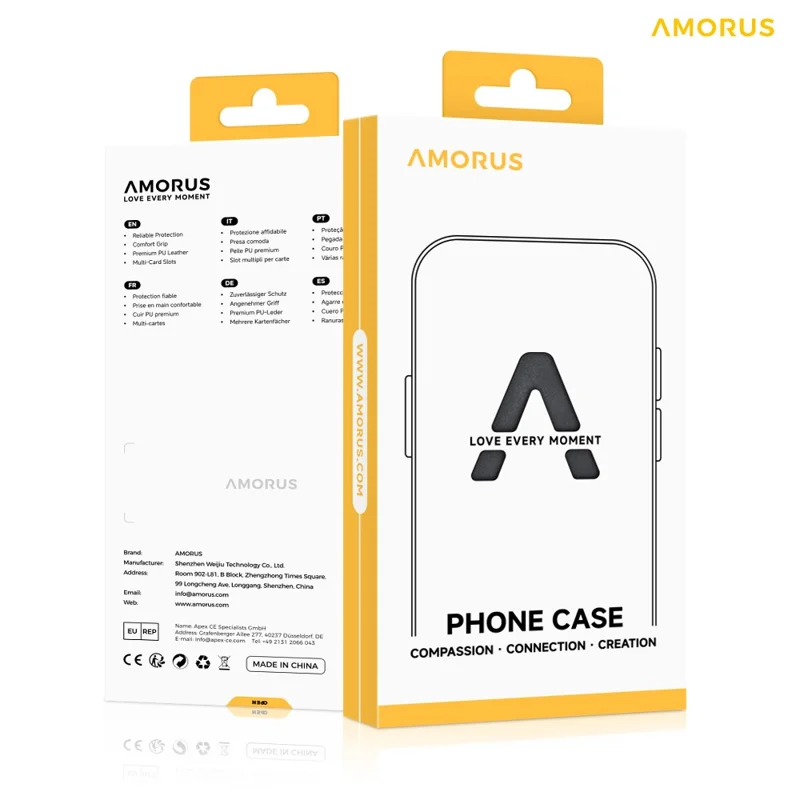 AMORUS For Xiaomi Redmi Note 14 Pro 5G / Poco X7 5G Case Kickstand PC + TPU Phone Cover with Camera Lens Slider - Black