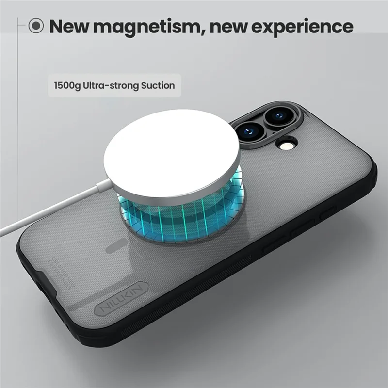 NILLKIN Frosted Shield Pro Funda para iPhone 17 Compatible con MagSafe Funda de teléfono de PC + TPU