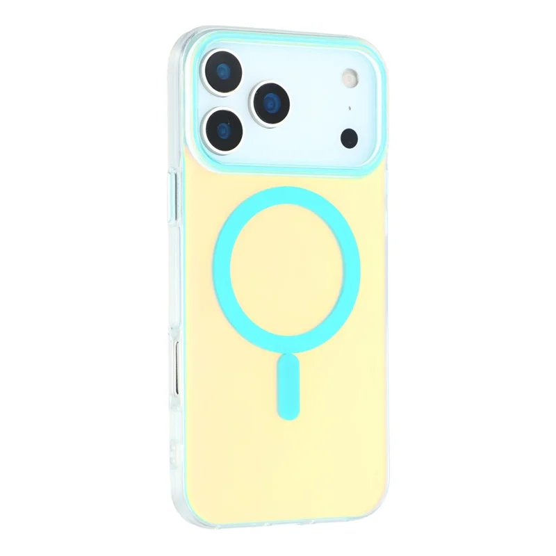 For iPhone 18 Pro / 17 Pro Case Compatible with MagSafe TPU + PC Iridescent Aesthetic Phone Cover - Blue