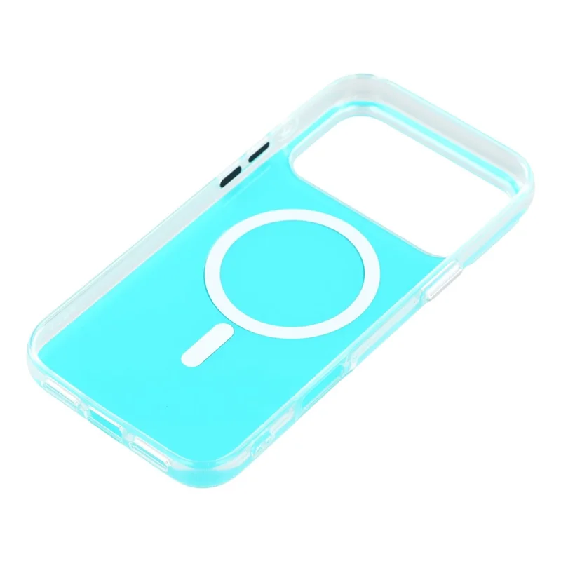 For iPhone 18 Pro / 17 Pro Case Compatible with MagSafe TPU + PC Iridescent Aesthetic Phone Cover - Blue