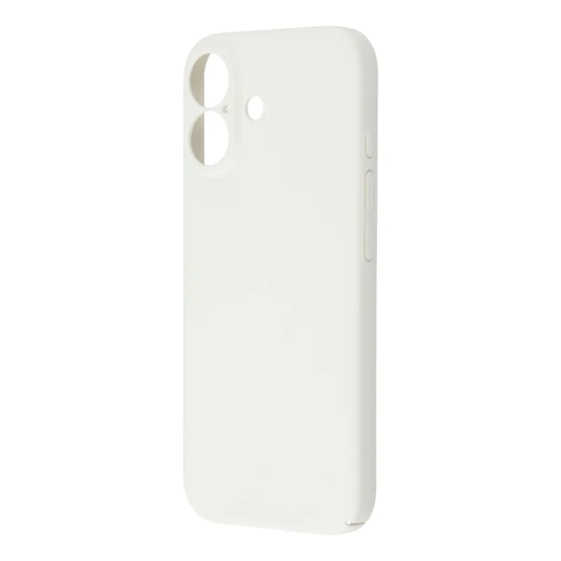 For iPhone 17 Case Skin-Touch Rubberized Hard PC Phone Cover - White