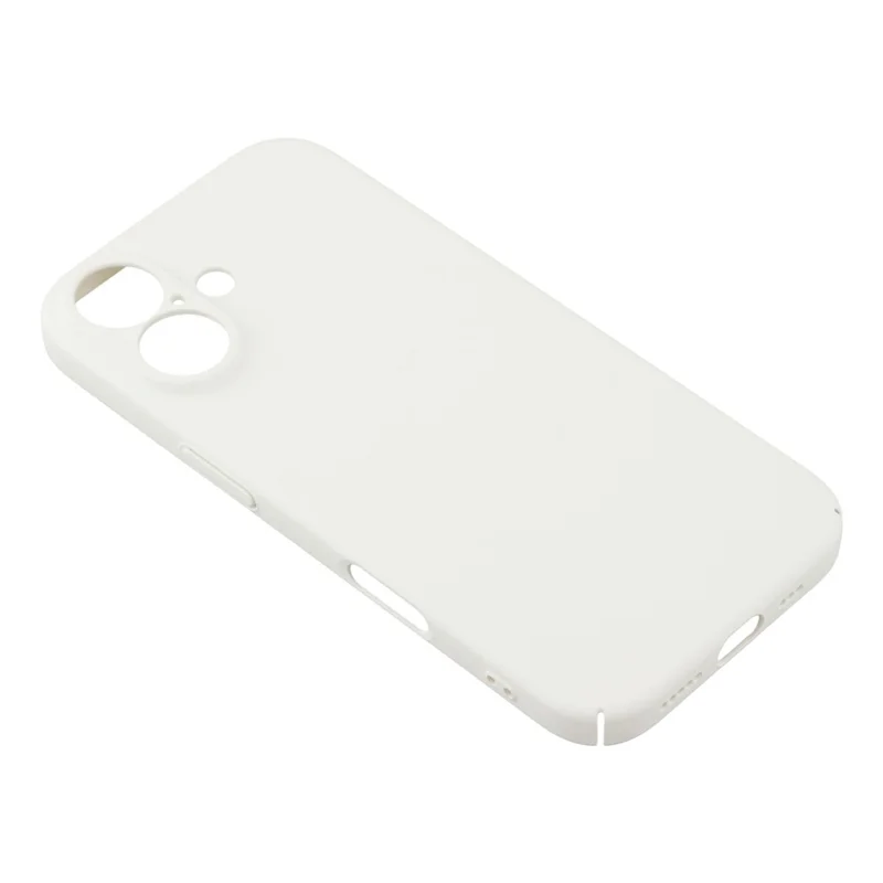 For iPhone 17 Case Skin-Touch Rubberized Hard PC Phone Cover - White