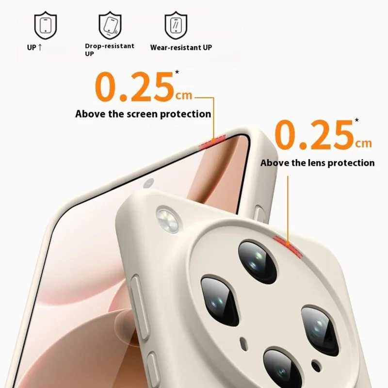 Чехол для Oppo Find X8 Ultra 5G, совместимый с MagSafe, мягкий, с покрытием из жидкого силикона + ПК - Антично-белый