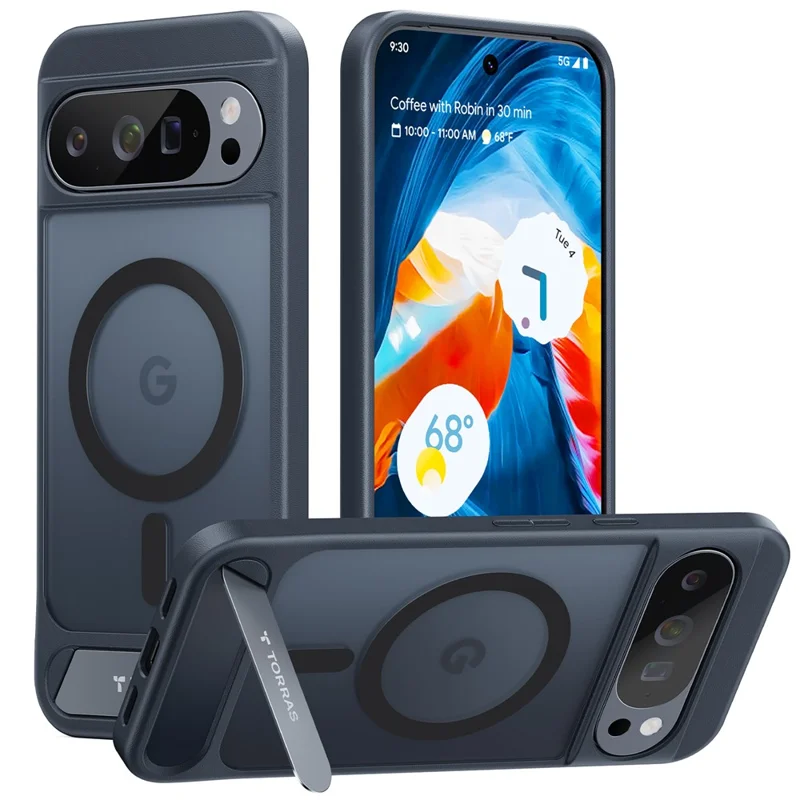 TORRAS For Google Pixel 10 Pro XL Case Kickstand TPU + PC Phone Cover Compatible with MagSafe