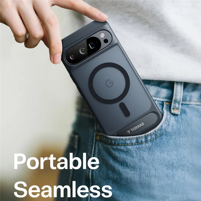 TORRAS For Google Pixel 10 Pro XL Case Kickstand TPU + PC Phone Cover Compatible with MagSafe