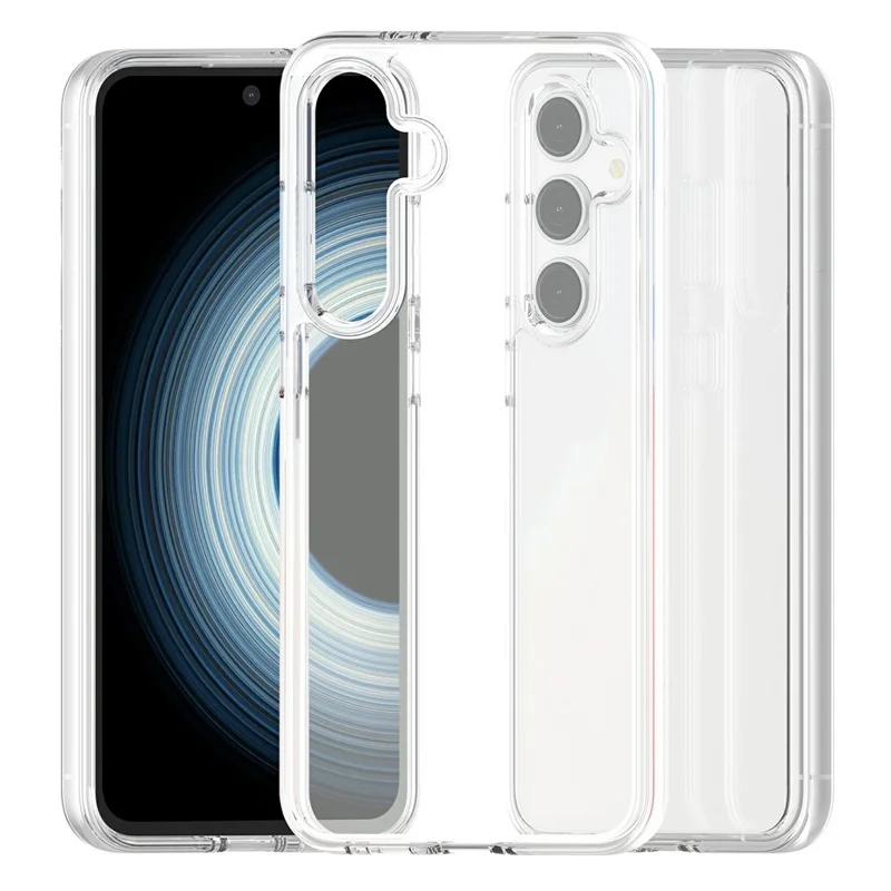 Cover per Samsung Galaxy S25 FE - Custodia Antiurto in PC + TPU, Trasparente