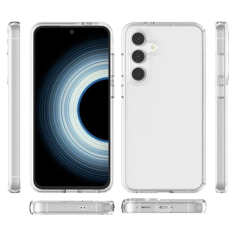 Cover per Samsung Galaxy S25 FE - Custodia Antiurto in PC + TPU, Trasparente