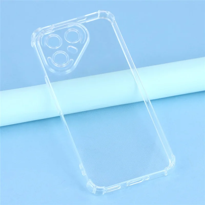Funda para Teléfono TECNO Pova 7 Pro 5G con Refuerzo en Cuatro Esquinas Anticaídas Transparente de TPU