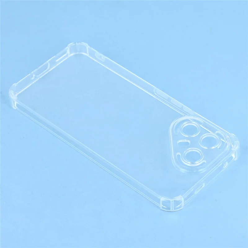Funda para Teléfono TECNO Pova 7 Pro 5G con Refuerzo en Cuatro Esquinas Anticaídas Transparente de TPU