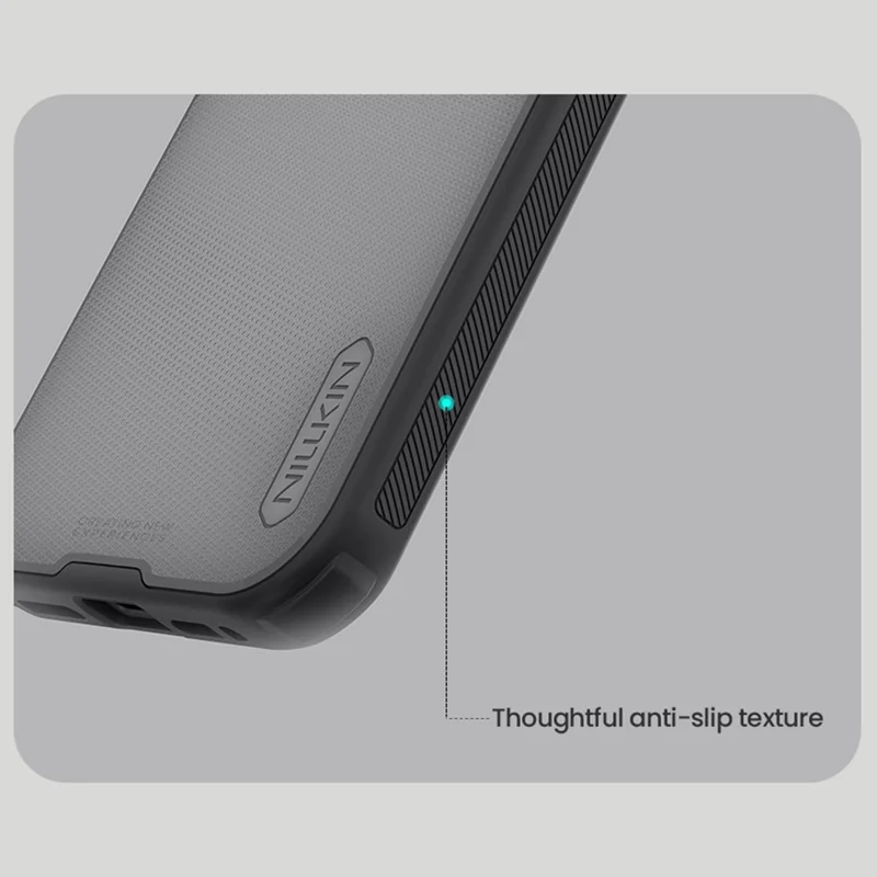 NILLKIN Super Frosted Shield Pro For iPhone 17 Case Matte PC TPU Clear Black Phone Back Cover