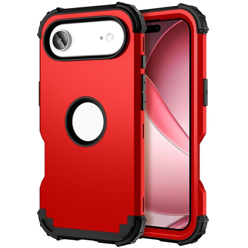 L-Style For iPhone Air Case Shockproof PC + TPU Phone Back Cover - Red