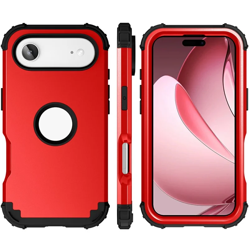 L-Style For iPhone Air Case Shockproof PC + TPU Phone Back Cover - Red