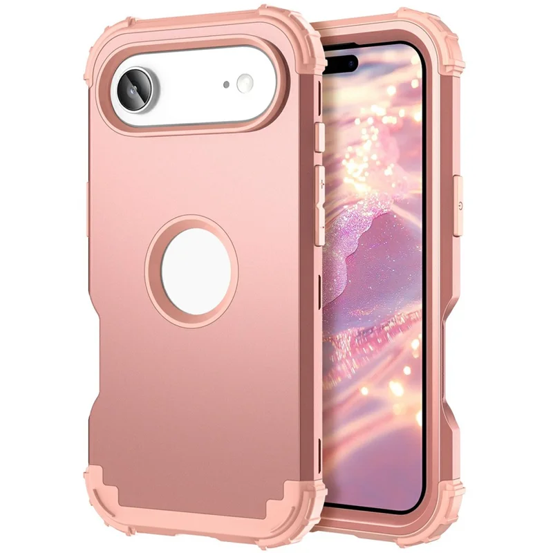 L-Style For iPhone Air Case Shockproof PC + TPU Phone Back Cover - Rose Gold