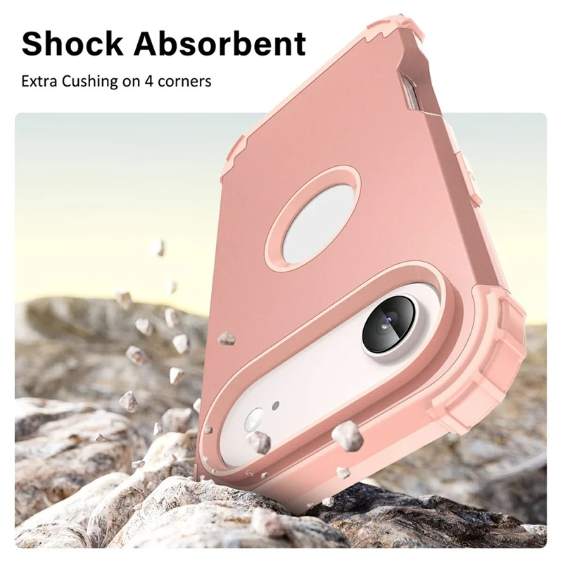 L-Style For iPhone Air Case Shockproof PC + TPU Phone Back Cover - Rose Gold