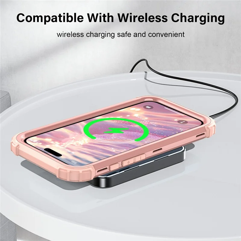 L-Style For iPhone Air Case Shockproof PC + TPU Phone Back Cover - Rose Gold