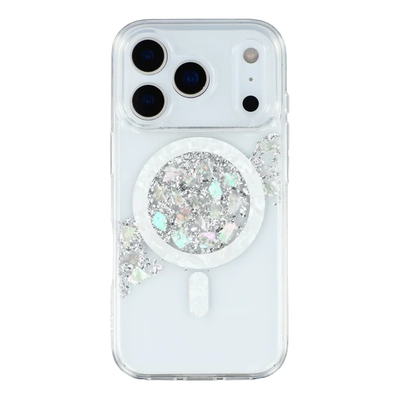 JAUCASE Для iPhone 17 Pro Магнитный чехол Оболочка Эпоксидный дизайн TPU + PC Задняя крышка телефона