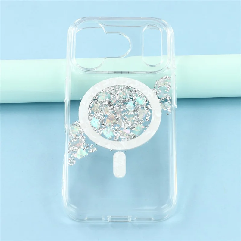 JAUCASE Для iPhone 17 Pro Магнитный чехол Оболочка Эпоксидный дизайн TPU + PC Задняя крышка телефона