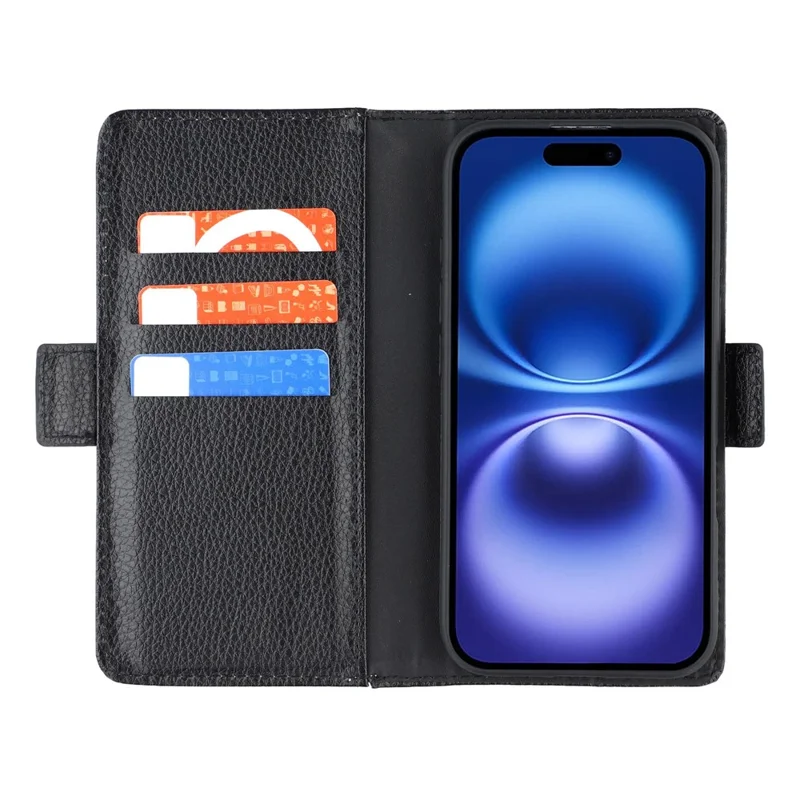 Groothandel Voor iPhone 16 Wallet Case DIY Heat Transfer Printing Lege Leren Telefoonhoes met Standaard / Litsjitekstuur
