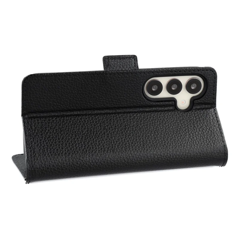 Bulk Purchasing For Samsung Galaxy S25+ Wallet Case DIY Heat Transfer Printing Blank Leather Phone Cover with Stand  /  Litchi Texture