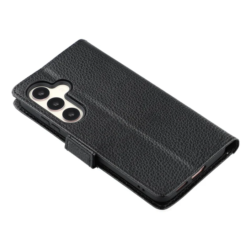 Bulk Purchasing For Samsung Galaxy A35 5G Wallet Case DIY Heat Transfer Printing Blank Leather Phone Cover with Stand  /  Litchi Texture