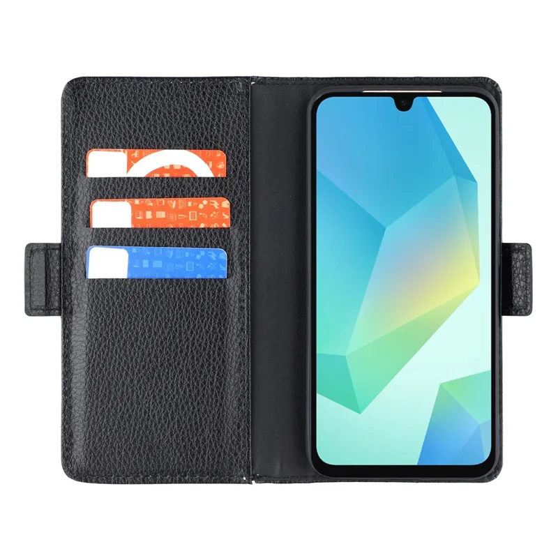 Bulk Purchasing For Samsung Galaxy A16 5G / 4G Wallet Case DIY Heat Transfer Printing Blank Leather Phone Cover with Stand  /  Litchi Texture