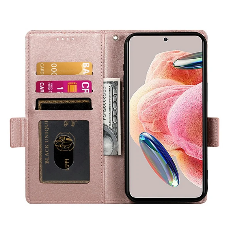 For Honor X6c 4G / X5b / X5b Plus Stand Case PU Leather Wallet Phone Cover - Rose Gold