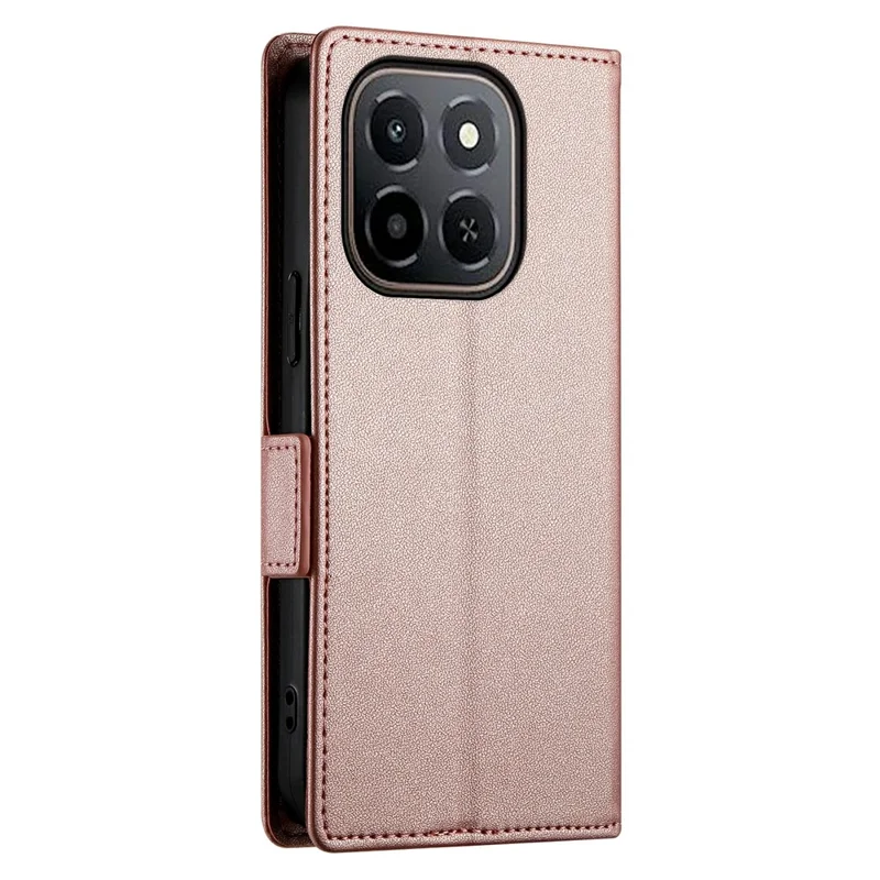 For Honor X6c 4G / X5b / X5b Plus Stand Case PU Leather Wallet Phone Cover - Rose Gold