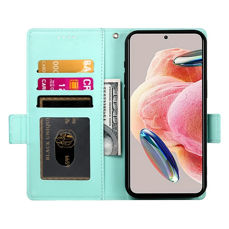 For Honor X6c 4G / X5b / X5b Plus Stand Case PU Leather Wallet Phone Cover - Mint Green