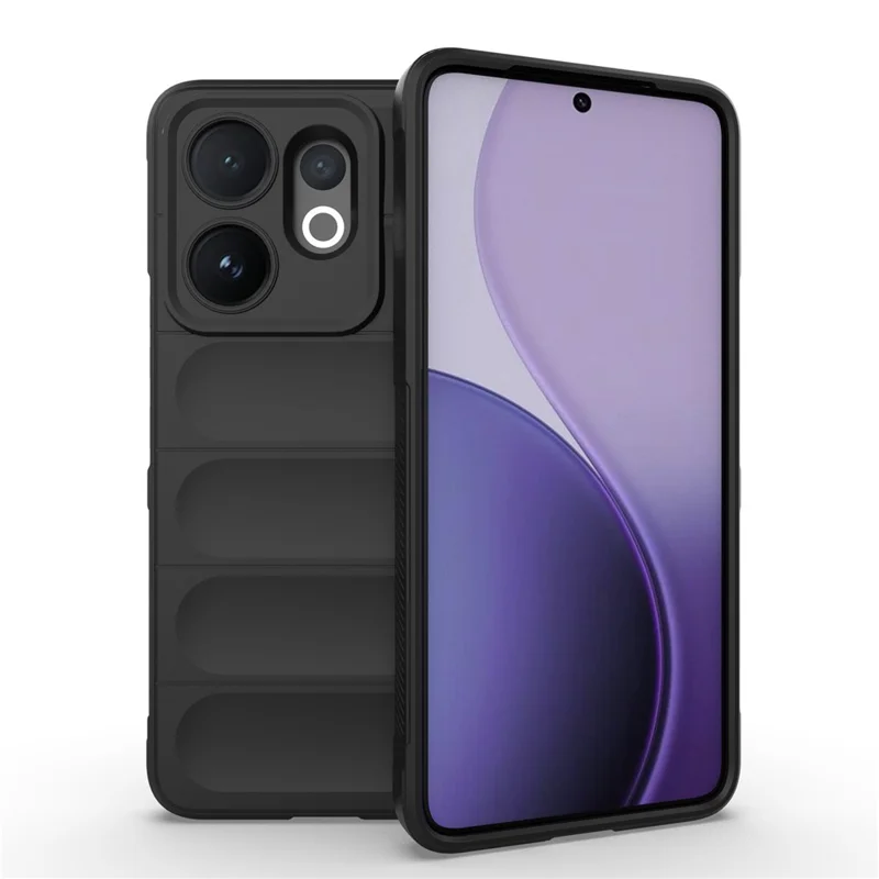 For vivo V60 5G Case Anti-Drop Soft TPU Rugged Phone Back Cover - Black