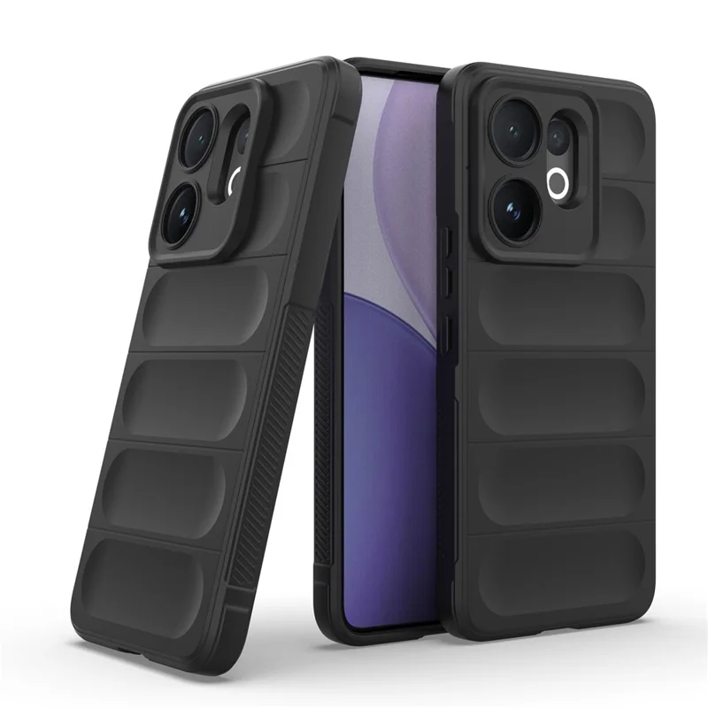 For vivo V60 5G Case Anti-Drop Soft TPU Rugged Phone Back Cover - Black
