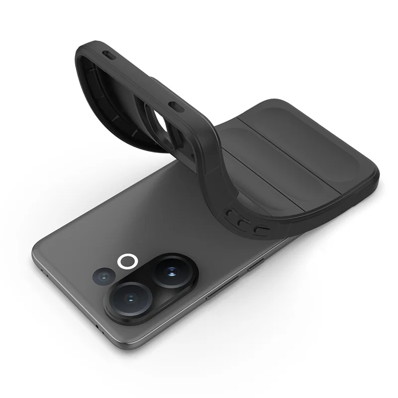 For vivo V60 5G Case Anti-Drop Soft TPU Rugged Phone Back Cover - Black