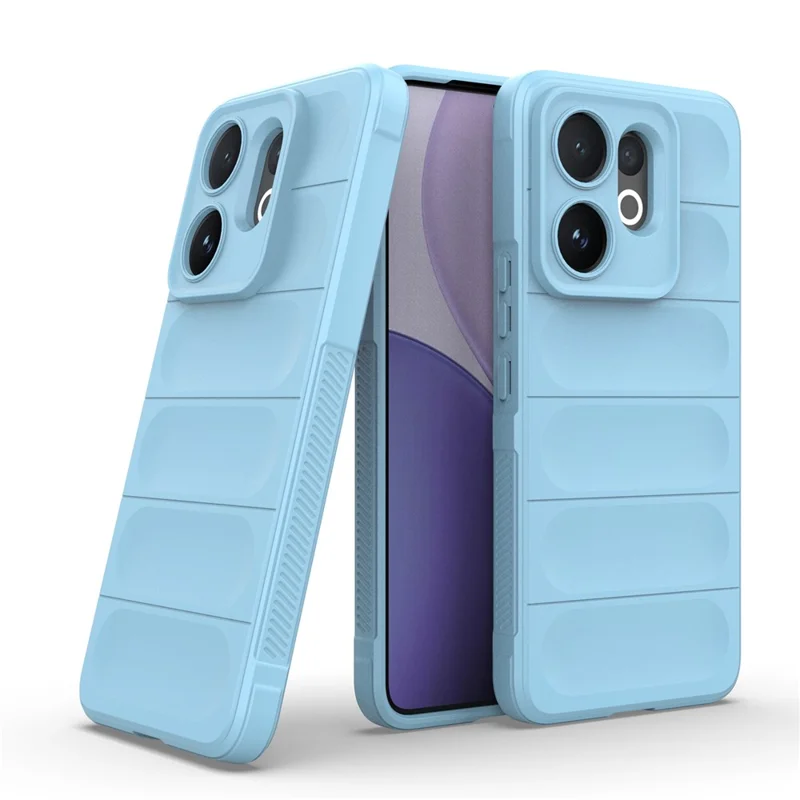 For vivo V60 5G Case Anti-Drop Soft TPU Rugged Phone Back Cover - Baby Blue