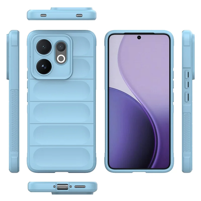For vivo V60 5G Case Anti-Drop Soft TPU Rugged Phone Back Cover - Baby Blue