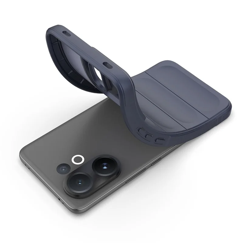 For vivo V60 5G Case Anti-Drop Soft TPU Rugged Phone Back Cover - Dark Blue