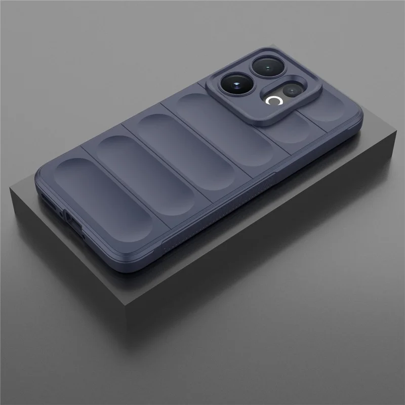 For vivo V60 5G Case Anti-Drop Soft TPU Rugged Phone Back Cover - Dark Blue