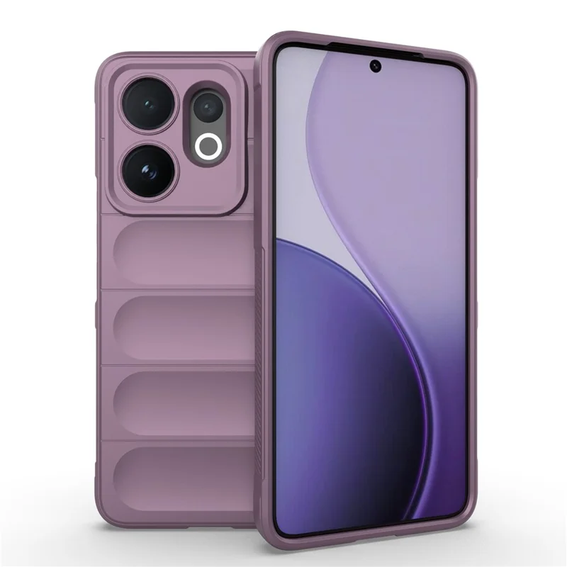For vivo V60 5G Case Anti-Drop Soft TPU Rugged Phone Back Cover - Light Purple