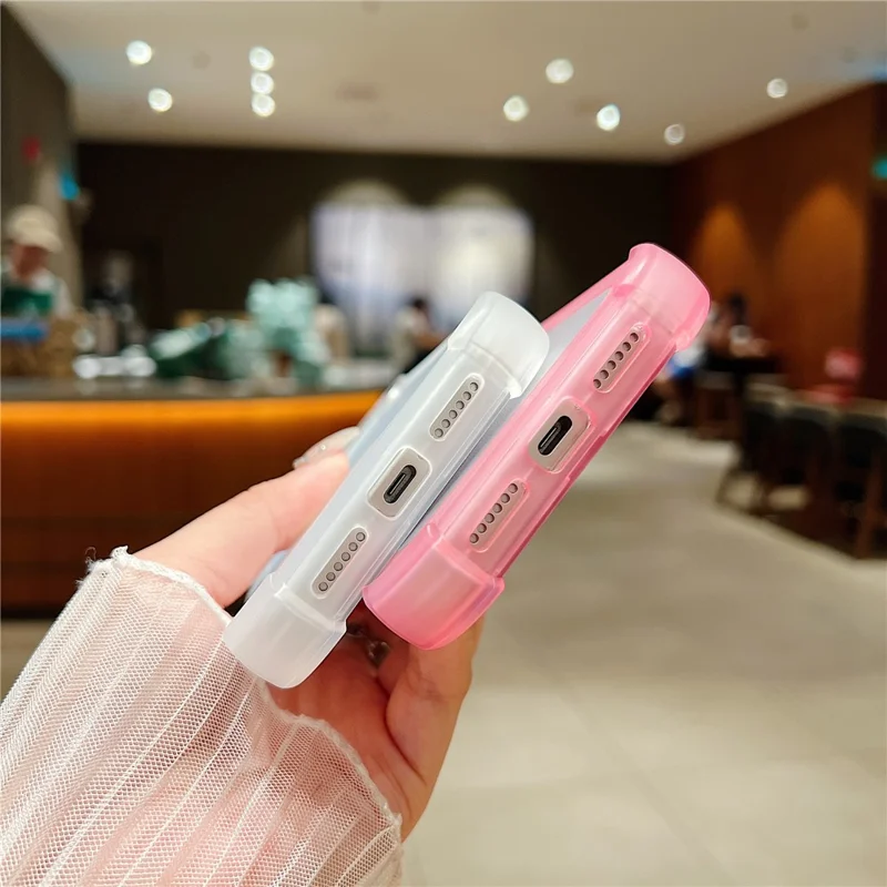 For iPhone 17 Pro Max Case 3 in 1 TPU+PC Matte Phone Cover Shockproof Back Protector - Orange