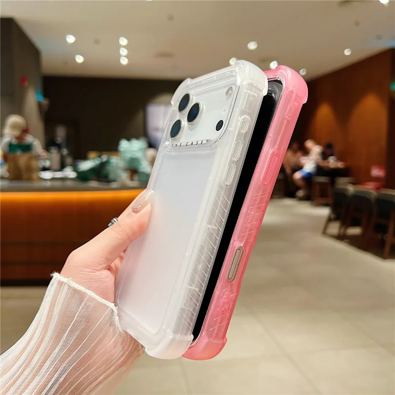 For iPhone 18 Pro / 17 Pro Case 3 in 1 TPU+PC Matte Phone Cover Shockproof Back Protector - Orange