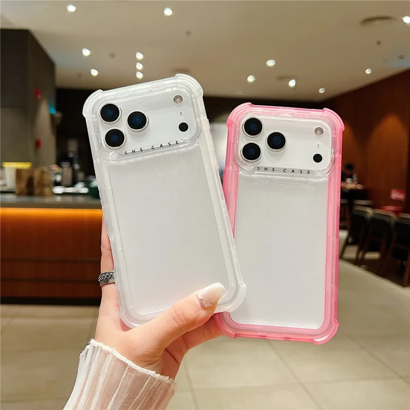 For iPhone 18 Pro / 17 Pro Case 3 in 1 TPU+PC Matte Phone Cover Shockproof Back Protector - Orange